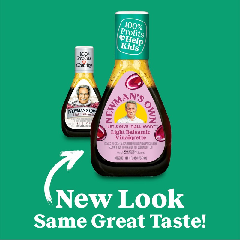 Newman's Own Lite Balsamic Vinaigrette, 16 oz