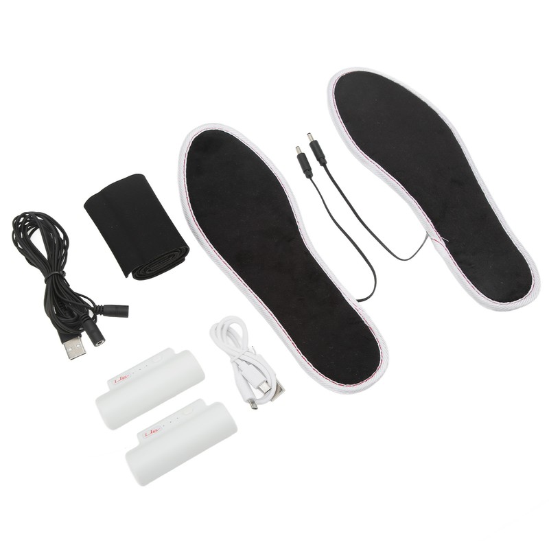 2Pcs Electric Heated Insoles Smart 3 Gears Temperature Adjustment Warm