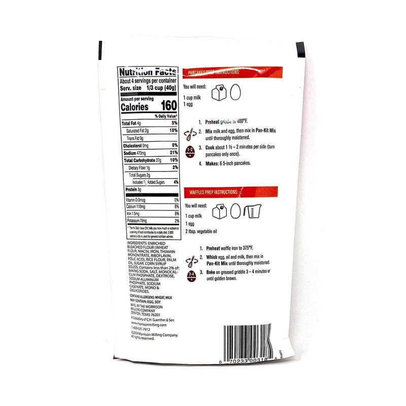 Morrison's Pan Kits Pancake Mix - pack of 3