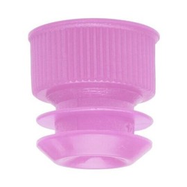 Karter Scientific Test Tube Cap, Flange Type, 16mm, Mauve, Karter Scientific 208G2 (Pack 1000)