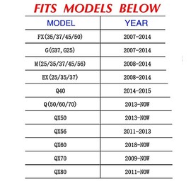 Infiniti Welcome Courtesy Car Door Decor - Quantity: 4 Pack