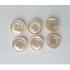 Unbranded 6/pcs Buttons Small Size D=3/8" ( 10mm) White 4-Holes
