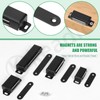 Keadic Magnetic Door Catch, Cabinet Magnets for Kitchen Bathroom (Black,