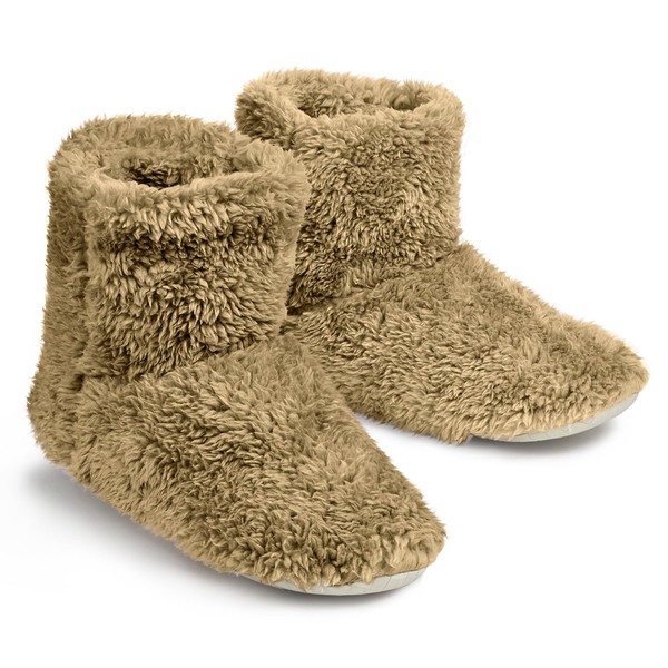 Rilobi Room Boots, Room Shoes, Warm Slippers, Winter, Warm, Fluffy Socks, Anti-Slip, Silent, Washable, Foot, Warm Goods, Women's, Men's, Camel