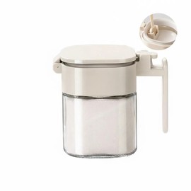 Dboojoyc Seasoning Pot, Salt Container, Seasoning Container, 13.5 fl oz (400 ml), Stylish Seasoning Can, Seasoning Case, Seasoning Bottle, Salt & Pepper, Sugar Container, Condiment Container, Kitchen