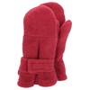 Sterntaler Unisex Children's Fleece Plain Mittens, magenta