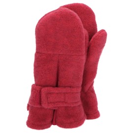 Sterntaler Unisex Children's Fleece Plain Mittens, magenta