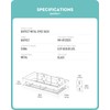 Baffect Metal Spice Rack Wall Mount Floating Shelves 2 Pack