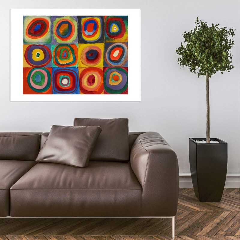 Spiffing Prints Wassily Kandinsky - Squares with Concentric Circles 1913