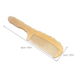 Baluue Natural Ox Horn Hair Comb Large for Women Static Detangling Comb Gentle Scalp with Comfortable Grip Wide Tooth Design for Efficient Home Use and Dandruff Massage