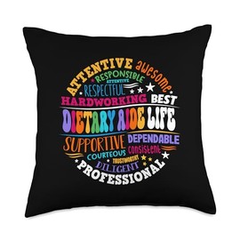 Dietary Aide Life Appreciation healthcare workers Dietitian Throw Pillow