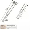 Tuning Forks for Healing Set, 128Hz 136.1Hz 432Hz 528Hz Weighted/Unweighted