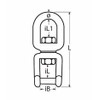 Yacht Steel Swivel Eye Fork with Hexagonal Socket, Stainless Steel