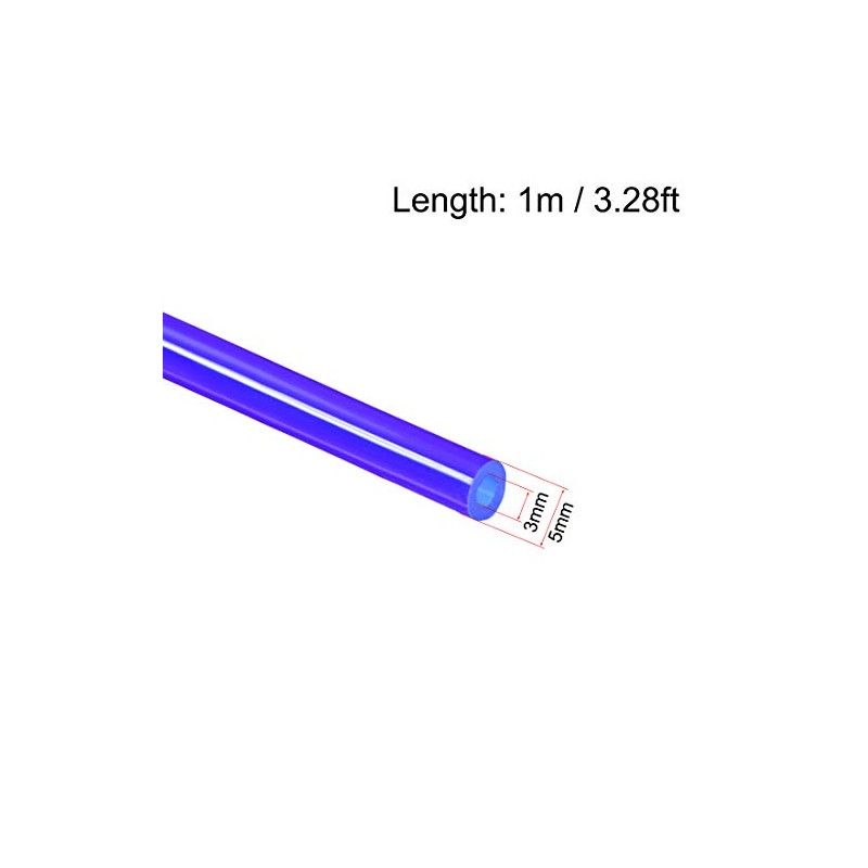 uxcell Silicone Tubing, 1/8"(3mm) ID x 3/16"(5mm) OD 3.3ft Silicone