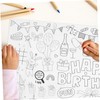LABRIMP Birthday Party Paper Table Cloth Delicate Table Runner for