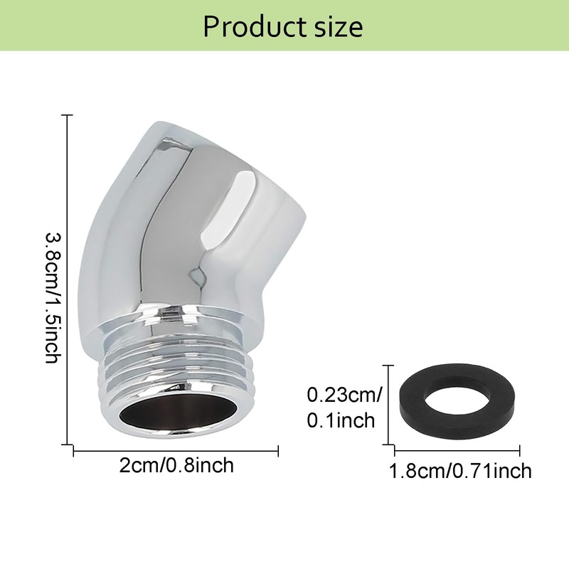 Hand Shower Adapter, 2 Pieces Angle Piece for Shower Head