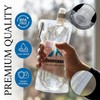 Quinnsus 2-Pack 1L Collapsible Water Bottles, 33oz BPA-Free Reusable Plastic