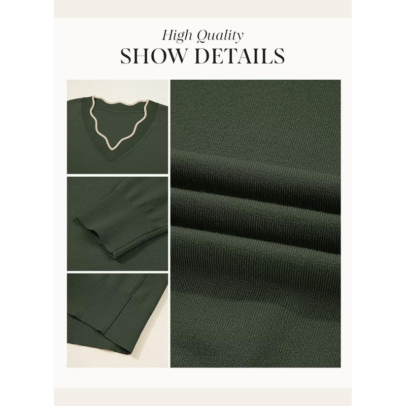 Dokotoo Sweaters for Women Casual Long Sleeve Sweaters Fall Outfits