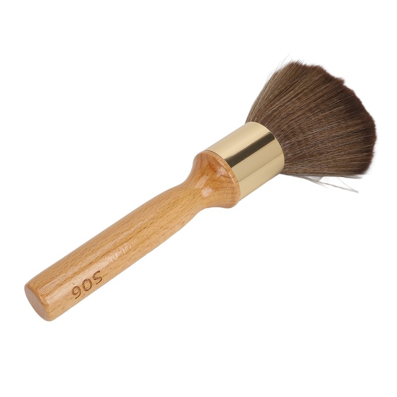 Neck Duster Brush Beech Wood Ergonomic Handle Portable Broken Hair
