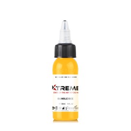 Xtreme Tattoo Ink, Versatile Medium Viscosity for Precision Tattooing, Rich Hue, Quick Healing, Acrylic-Free, Water Based and Premium Quality - Ready-to-Use Tattoo Ink (Bumble Bee, 0.5 oz)