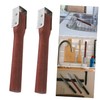 SHOWERORO 2pcs Fish Scale Scrapers Fish Descaler Long Handle Easy
