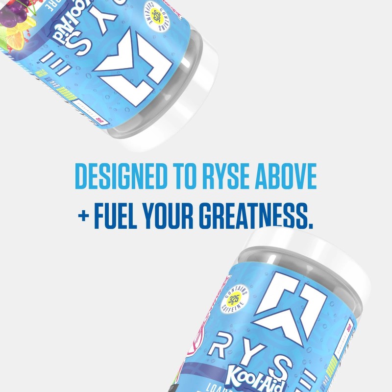 RYSE Loaded Pre Workout Powder - Kool-Aid Tropical Punch -
