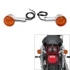 TCMT Rear Turn Signals Light Chrome Bracket Fit For Harley