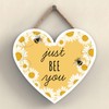 Global Designs Just Bee You Yellow Bee Themed Decorative Wooden