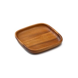 スワンソン商事 木製食器 皿 プレート アカシア 角 S 木製の温かみ 食卓に馴染むおしゃれなデザイン CA-207