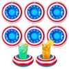 Harsever 8 PCS 4th of July Floaties for Pool,Patriotic Drink