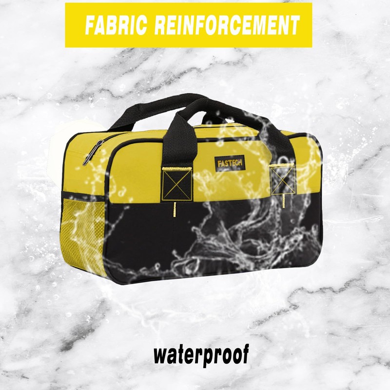 FASTECH 14 Inch Zipper Tool Bag, Small Wide Mouth Tool