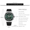 Mini Focus Men Watches Business Sport Wrist Watch (Chronograph/Waterproof/Luminous/Calendar) Silicon