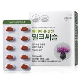 Atomy Milk Thistle Rhodiola Rosea is good for relieving atomy stress. / 애터미 밀크씨슬 홍경천 완화 아토미 스트레스에 좋은