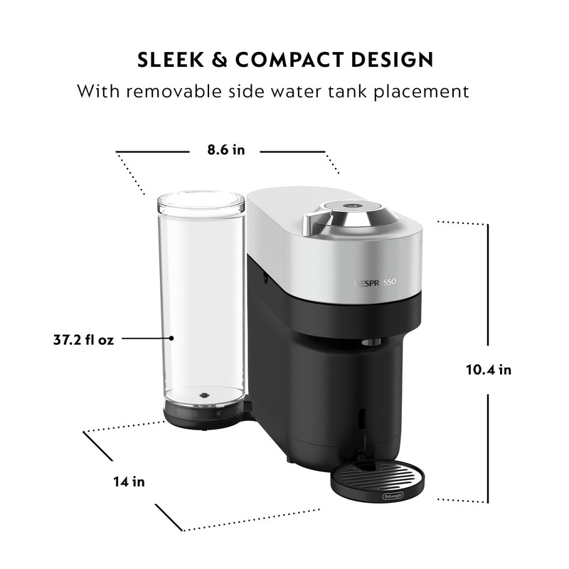 Nespresso Vertuo Pop+ Deluxe Coffee and Espresso Machine by De'Longhi,