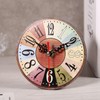 Akozon 5 1 4 Inch Clocks, Style Round Antique MDF