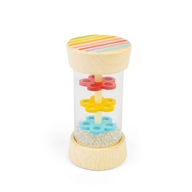 Bigjigs Toys Mini Rainstick - Wooden Rainbow Shaker For Babies & Toddlers, Musical Toy, Percussion Instruments & Accessories, Children’s Gifts, Age 0+ Month Olds