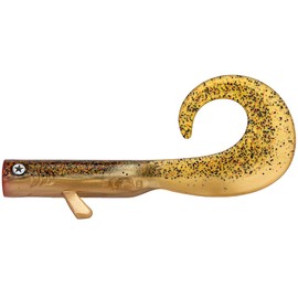 LMAB Drunk Twister - 12 cm & 16 cm, Artificial Bait, Rubber Bait, Fishing Lure, Twister Bait for Predator Fishing, Pike Fishing, Zander Fishing, Predator Fishing, Fishing Bait (16 cm, Cappuccino