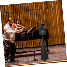 Kisangel Practical Speaker Stand Tripod Cover Durable Gauze Skirt for Stage Use Easy to Install Design Keeps Stage Tidy by Covering Wires and Clutter