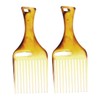 Mikinona Minimalist Amber Wide Tooth Comb Styling Braiding Tool for