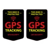 GPS Tracking 2 Pieces Stickers for the Bicycle, Bike Sticker,