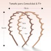 GeorgeX 2 Piezas Diadema Ondulada, Diademas Zigzag para Mujeres y