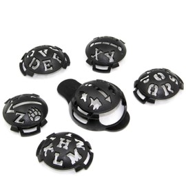 RHINORO Golf Ball Marker Alphabet Stencil MonoGrammer Capital Letter Template Drawing Line with Black Pen