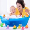 JULBEAR 24Pcs Easter Eggs Filled with Rubber Ducks, Colorful Duck