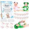 Seeloowy 17 Pcs Baby Shower Game Supplies for Blindfold Diaper