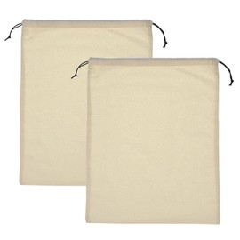 uxcell 2 Pack Dust Bags for Handbags, 15.8x19.7" Cotton Drawstring Storage Pouch Bag Dust Cover Storage Bags for Purses Shoes Boots Daily Travel Storage, Beige