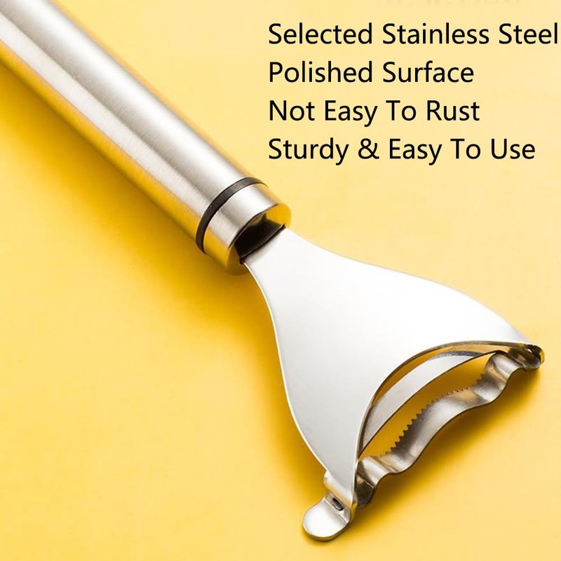 2Pcs Stainless Steel Corn Peeler, Corn Shaver Scraper Corn Thresher