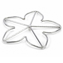 HPC Fire Penta Fire Pit Burner (PENTA12-NG), 12-Inch, Stainless Steel, Natural Gas