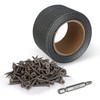 Goldblatt 50' Cement Board Tape with 150-Count #8 1-5/8'' Cement
