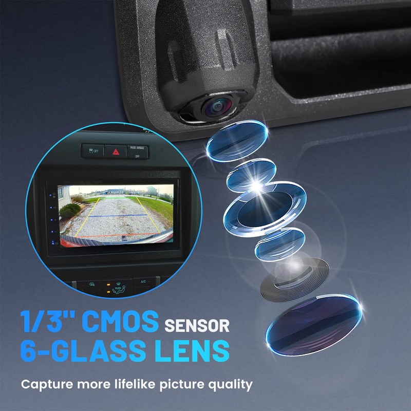 EWAY Tailgate Handle Backup Camera for 2014-2019 Toyota Tundra 2016-2020