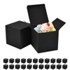 Aosric 24 Pcs Black Gift Boxes, 6x6x6 In Small Party